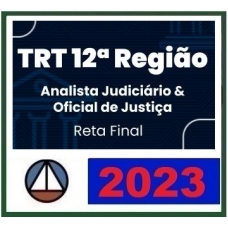 TRT 12ª Região - Analista Judiciário e Oficial de Justiça - Reta Final (CERS 2023.2) TRT 12 - Santa Catarina